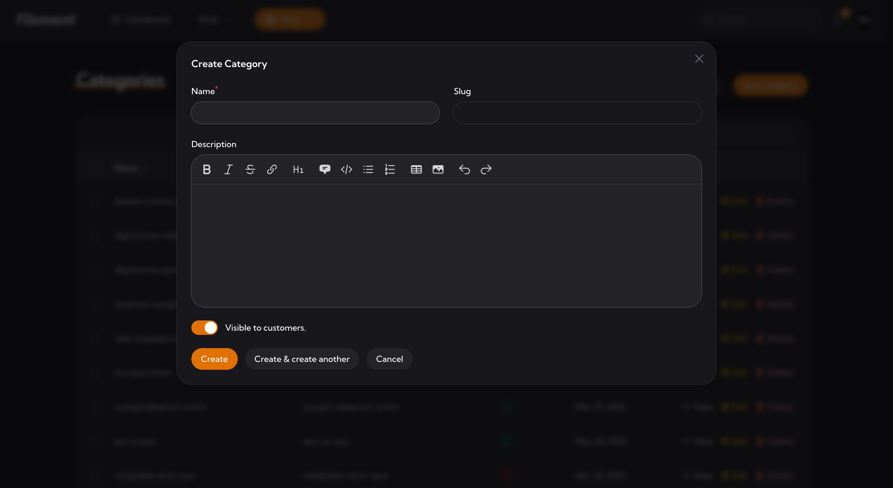 Modal Dark