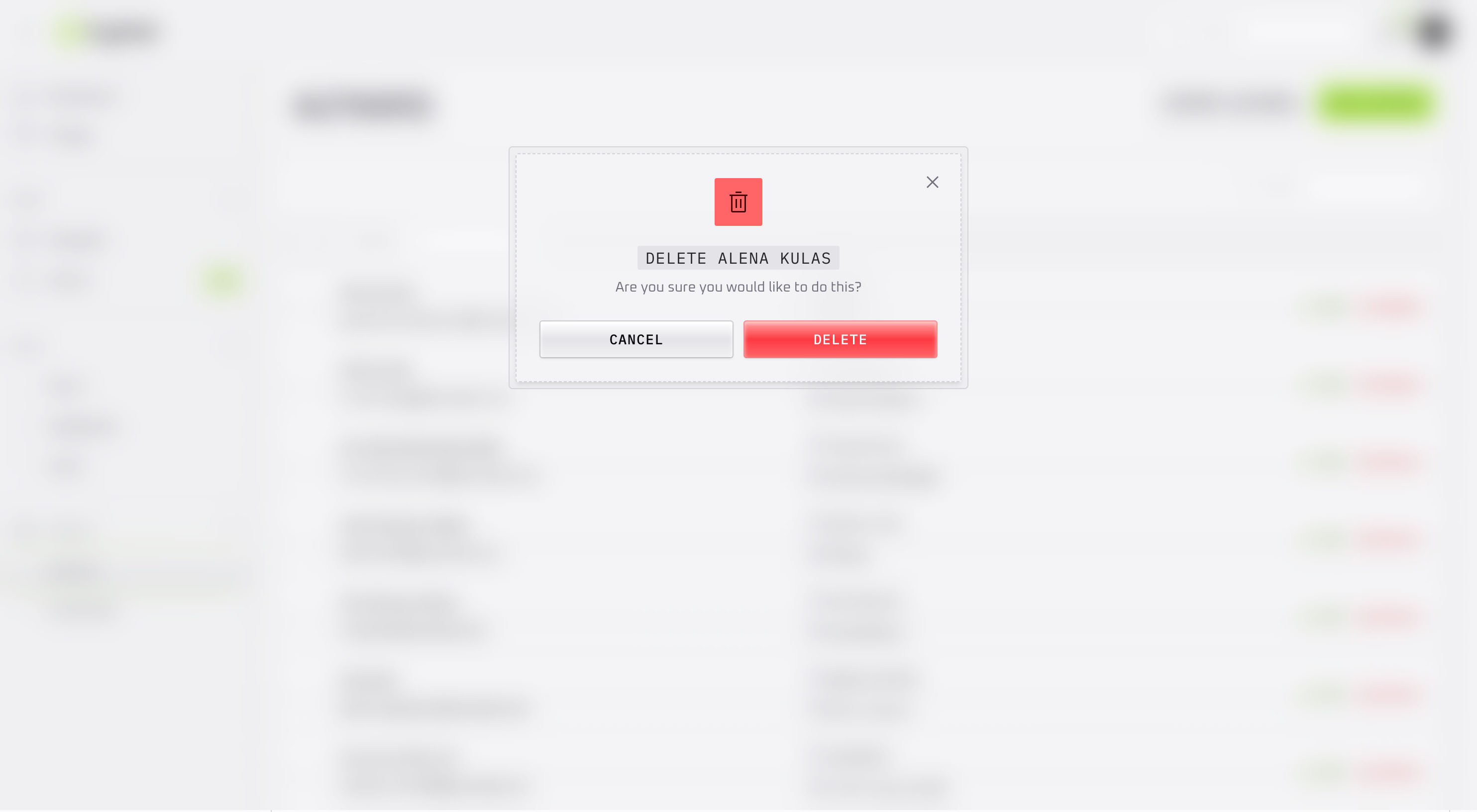 Modal Dialog - Light Mode