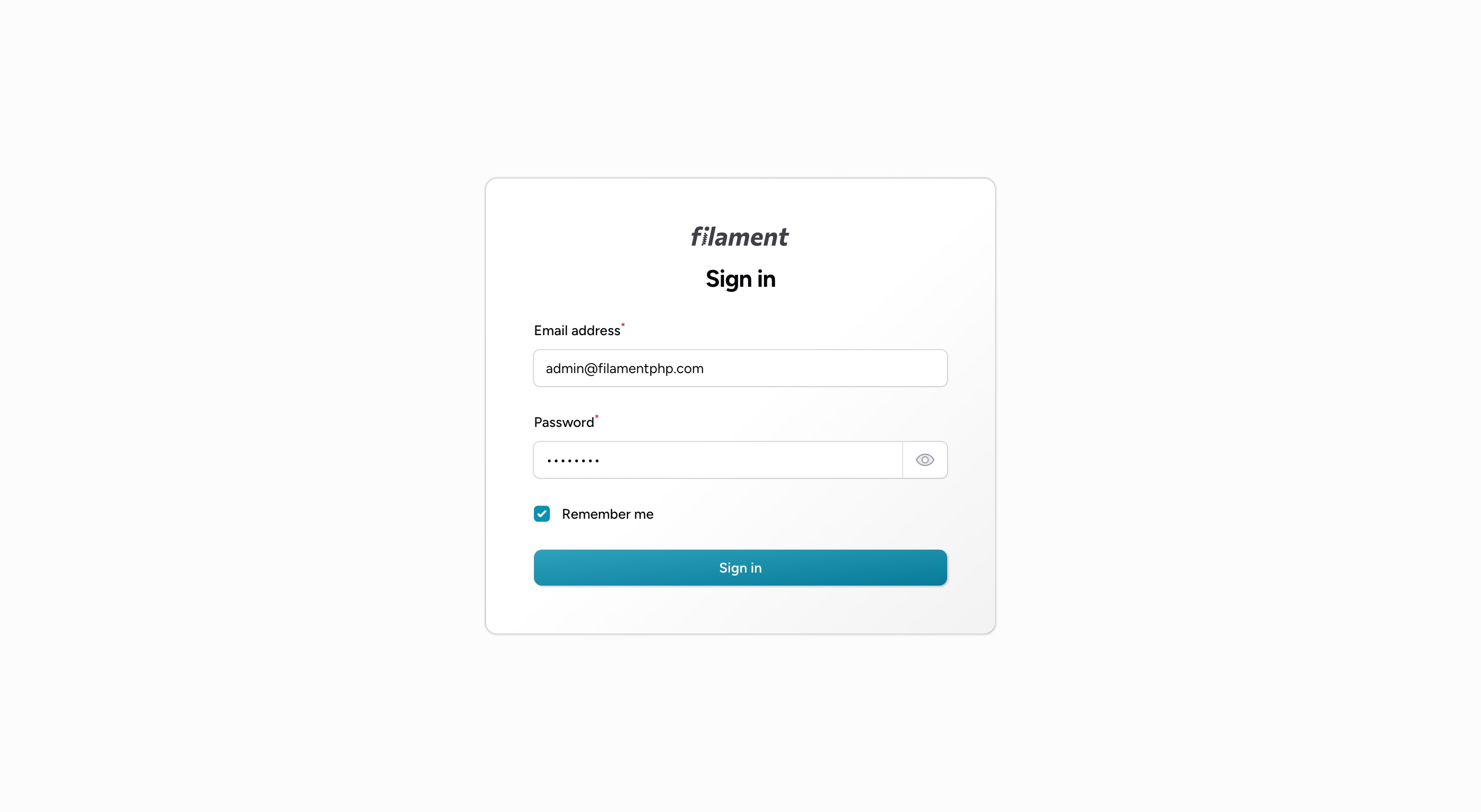 Login Page - Light Mode